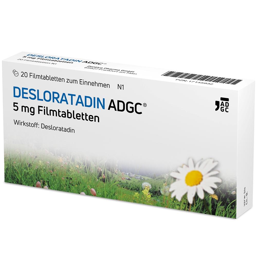 Desloratadin Adgc 5 mg Filmtabletten 50 St Zentiva Pharma bei onfy.de kaufen 17145949