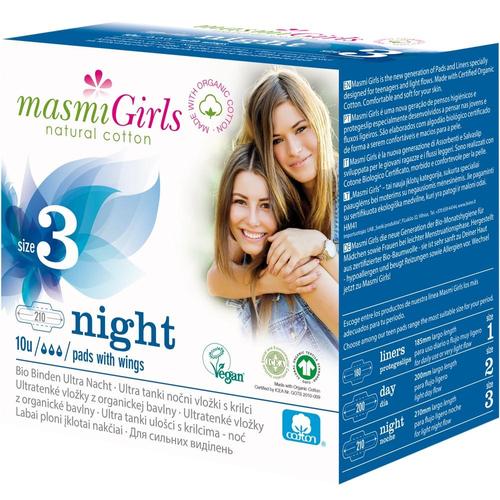 Bio Binden Girls 3 Ultra Nacht Bio Baumwolle Masmi 10 St DON DANDREA DEUTSCHLAND bei onfy.de kaufen 14337967