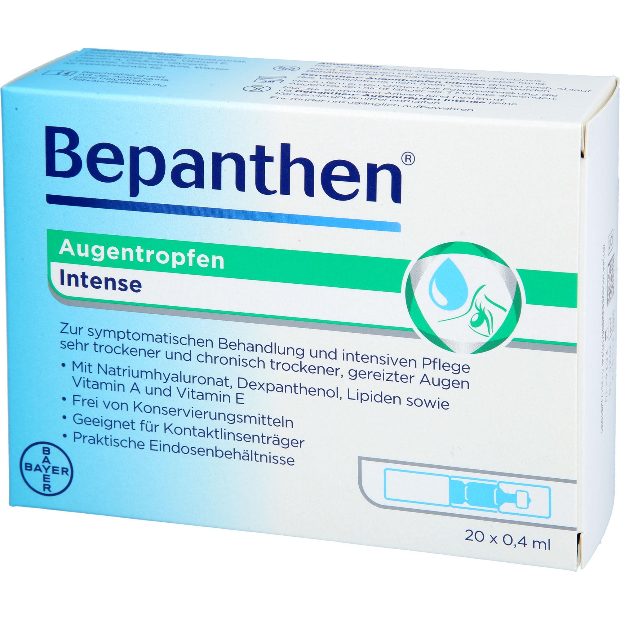 Bepanthen Augentropfen Intense 20x0.4 ml Bayer Vital bei onfy.de kaufen 18879004