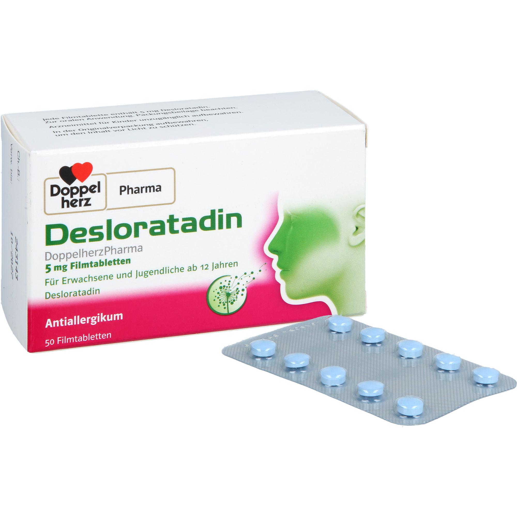 Desloratadin Doppelherzpharma 5 mg 50 St Queisser Pharma bei onfy.de kaufen 18677217