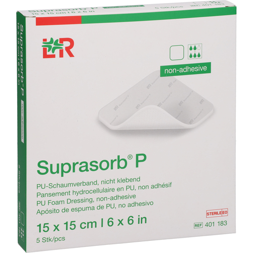 Suprasorb P Pu-Schaumv.nichtklebend 15x15 cm 5 St Lohmann & Rauscher bei onfy.de kaufen 18001069