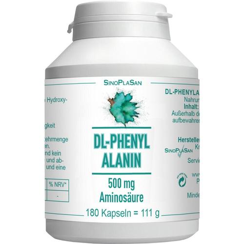 Dl-Phenylalanin 500 mg Aminosäure Rein 180 St SinoPlaSan bei onfy.de kaufen 16235159