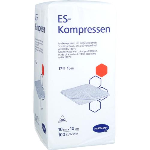 Es-Kompressen Unsteril 10x10 cm 16Fach 100 St ToValCare bei onfy.de kaufen 19786144