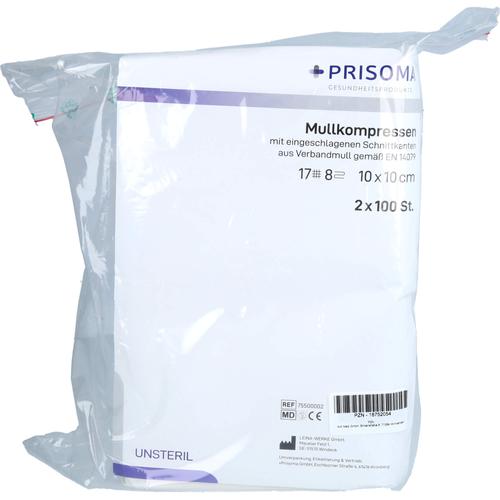 Mullkompresse Prisoma Unsteril 10x10 cm 8-Fach 2x100 St Acti Medi bei onfy.de kaufen 18752054