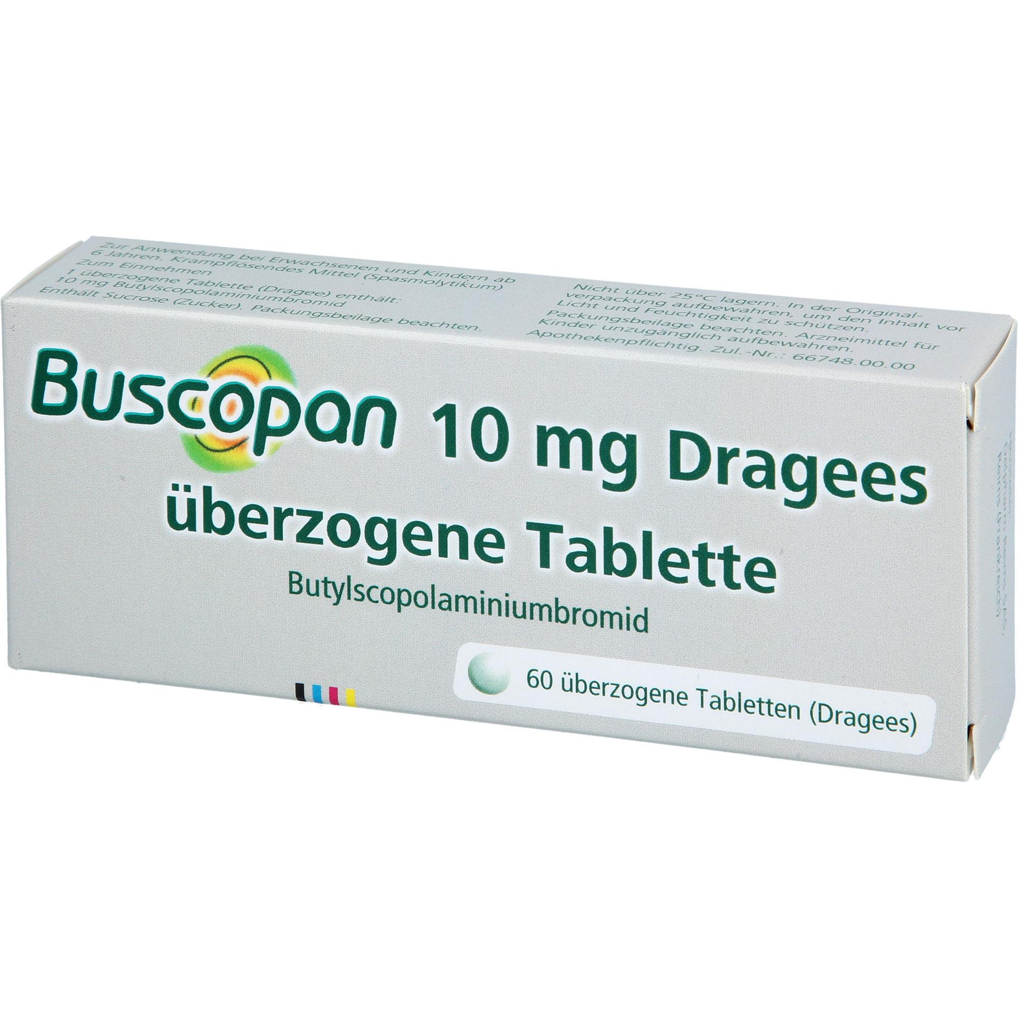 Buscopan 10 mg Dragees 60 St EurimPharm Arzneimittel bei onfy.de kaufen 19787959