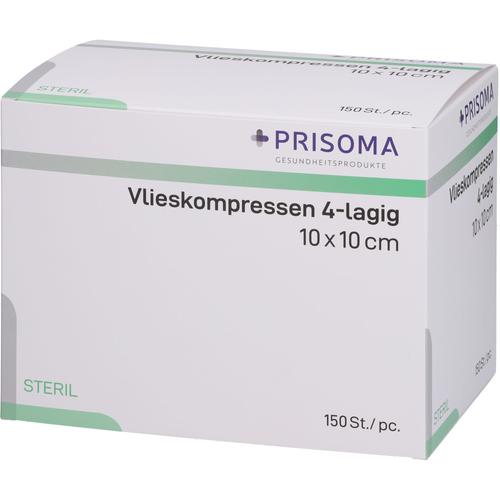 Vlieskompressen 10x10 cm Steril 4L. 150 St + Prisoma bei onfy.de kaufen 18020718