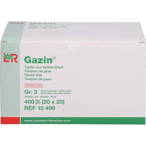 Gazin Tupfer Pflaumengroß Steril Gr. 3 20x20 St Lohmann & Rauscher bei onfy.de kaufen 04633446