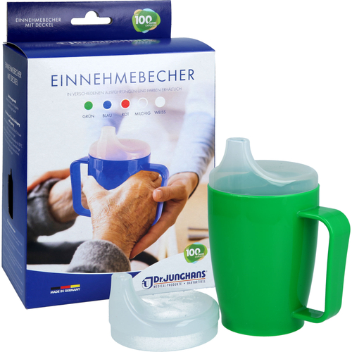 Einnehmebecher M.griff+2Deckel 4+12Mm Grün 1 St Dr. Junghans Medical bei onfy.de kaufen 01687683