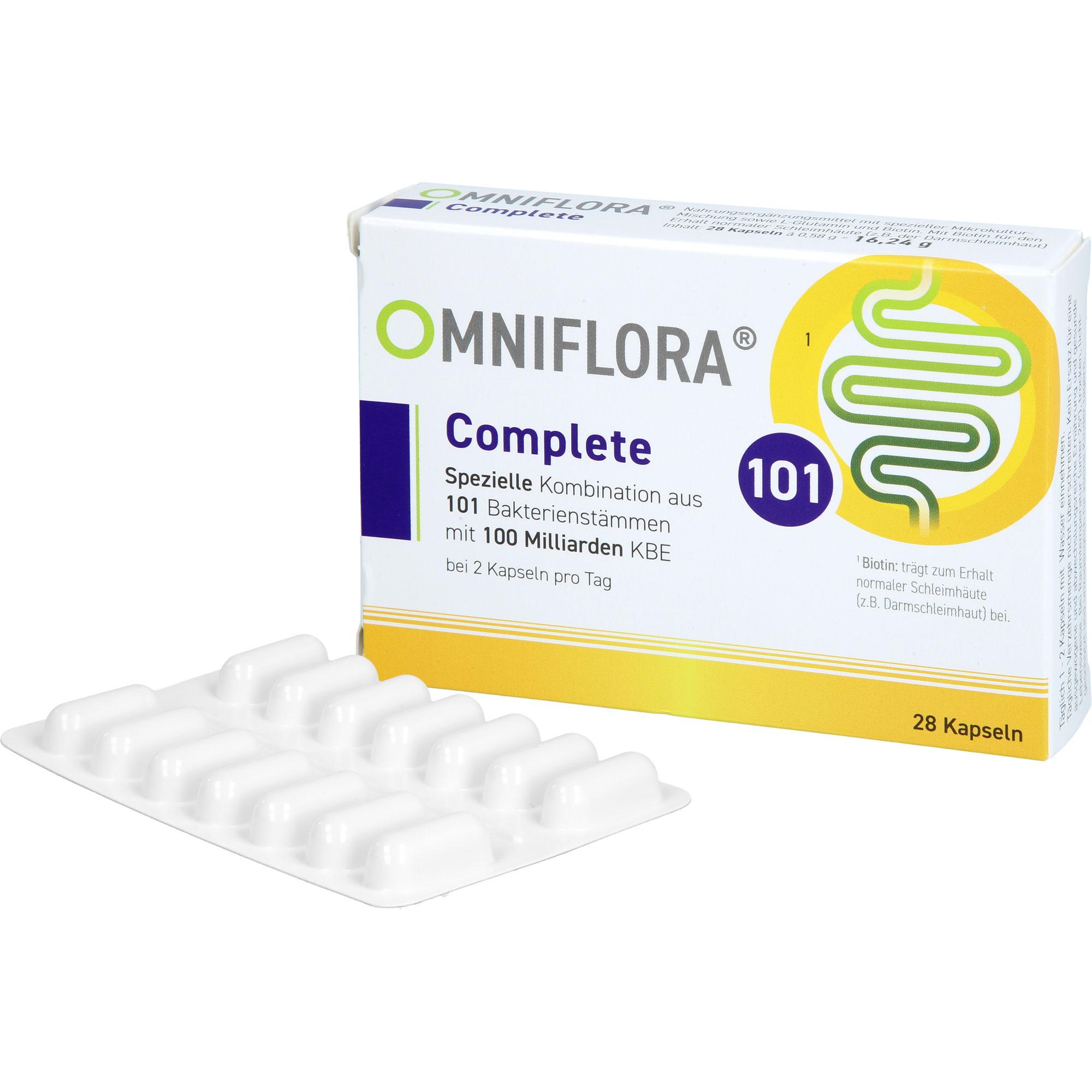 Omniflora Complete 101 Bakterienstämme 100 Mrd Kbe 28 St Heilpflanzenwohl bei onfy.de kaufen 19628623