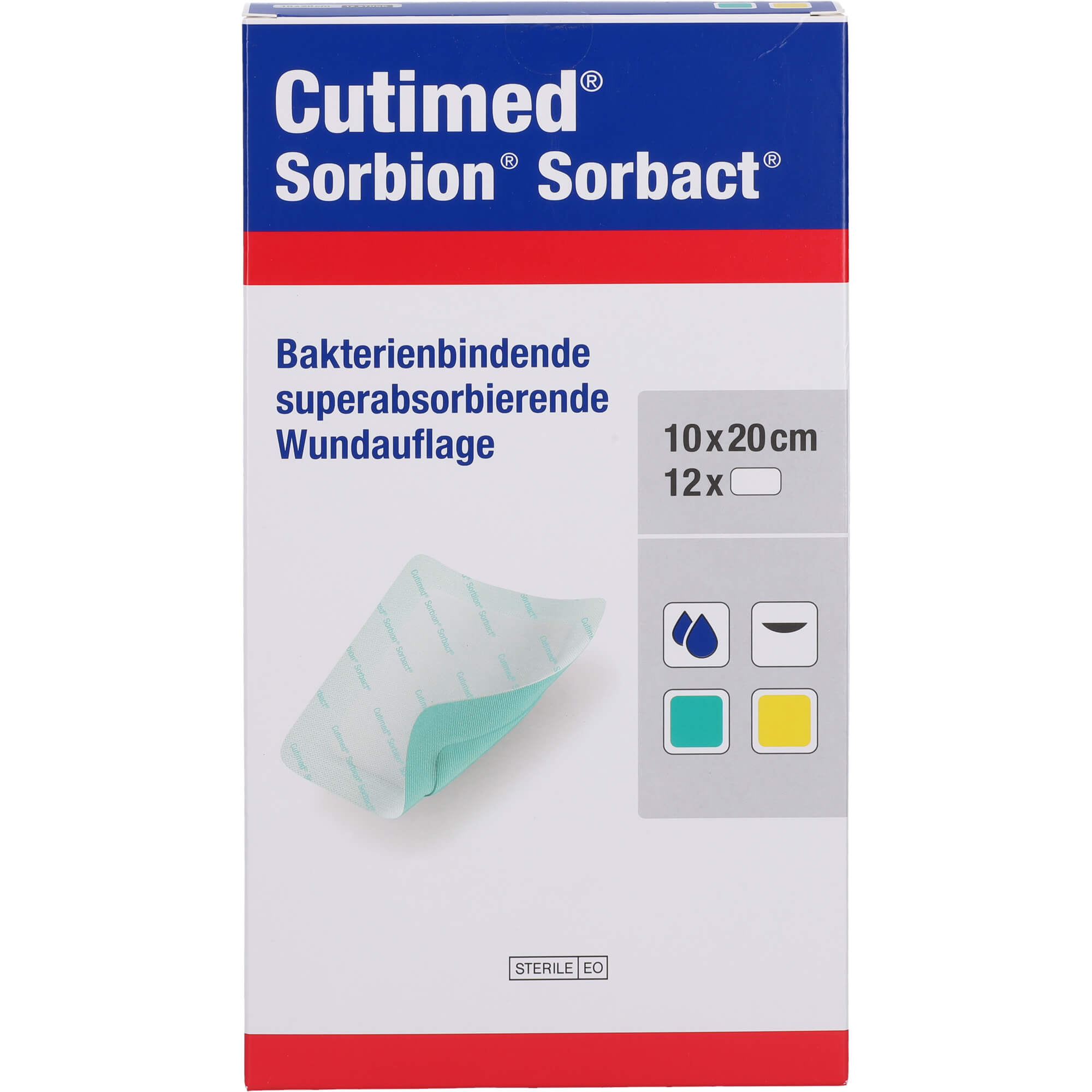 Cutimed Sorbion Sorbact Wundauflage 10x20 cm null