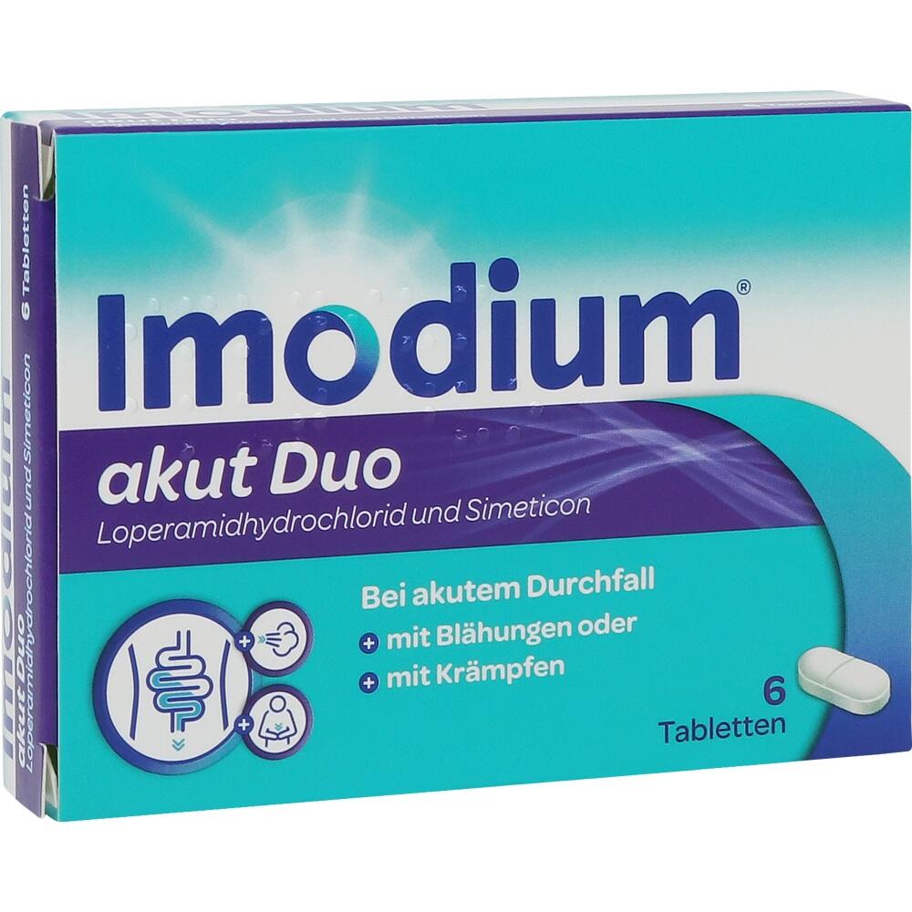 Imodium Akut Duo 2 mg/125 mg Tabletten null