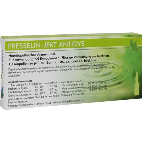 Presselin-Jekt Antidys 10x1 ml COMBUSTIN Pharmazeutische Präparate bei onfy.de kaufen 14328715
