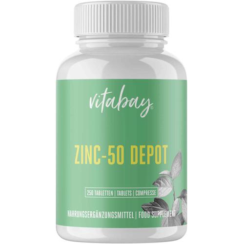 Zink 50 Depot Zinkgluconat Vegan Hochdosiert 250 St Vitabay CV bei onfy.de kaufen 18209812