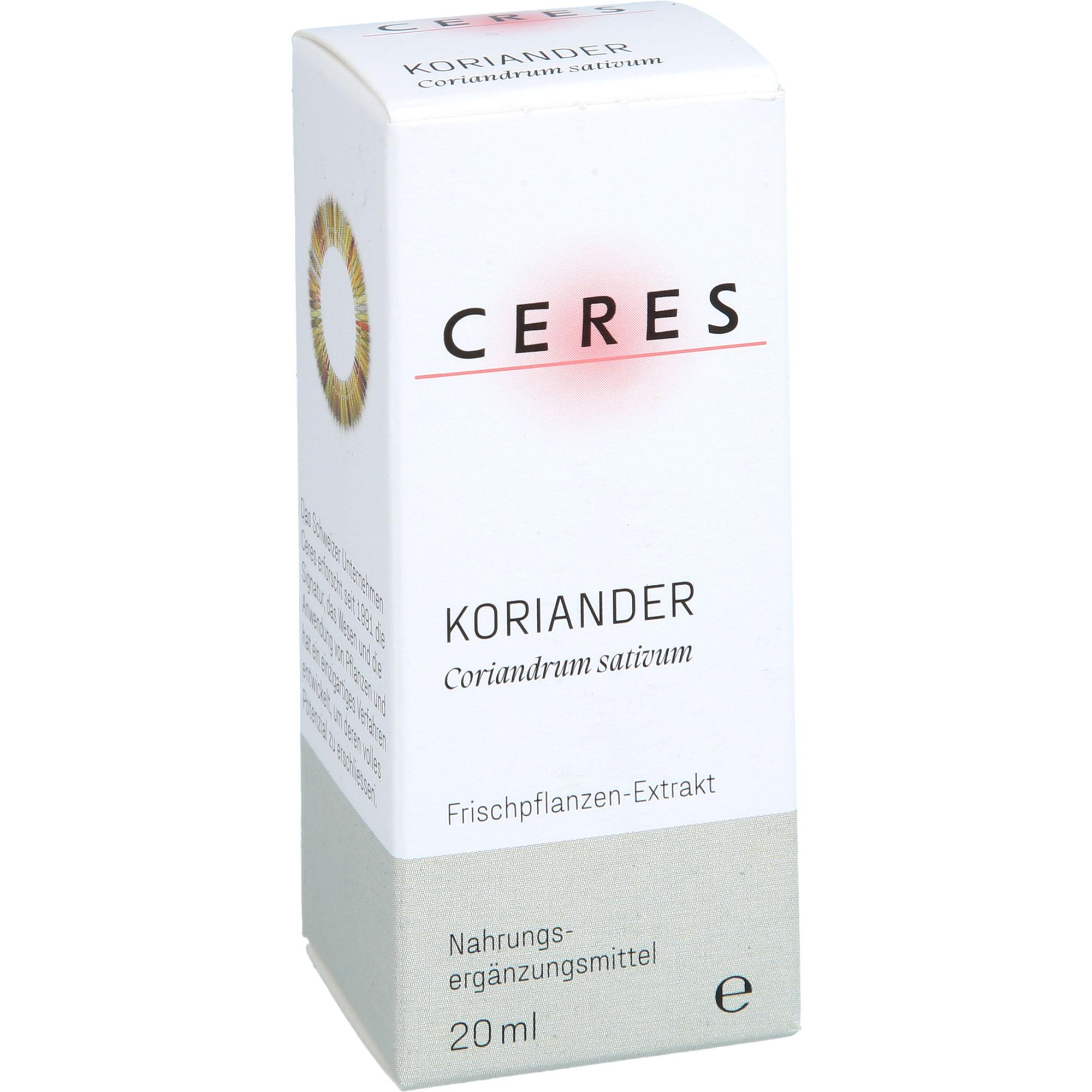 Ceres Koriander Coriandrum Sativum Extrakt 20 ml CERES Heilmittel bei onfy.de kaufen 19209174