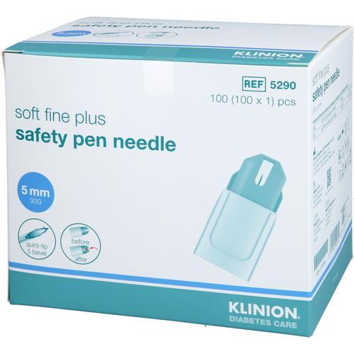 Klinion Soft Fine Plus Safety Pen Needle 30G 5Mm 100 St Mediq Deutschland bei onfy.de kaufen 19166588