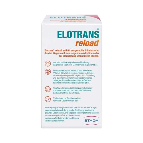 Elotrans Reload Elektrolyt-Pulver mit Vitaminen 15x7.57 g STADA Consumer Health Deutschland bei onfy.de kaufen 18320478