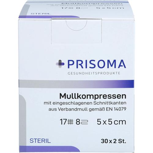 Mullkompresse Prisoma Steril 5x5 cm 8-Fach 30x2 St + Prisoma bei onfy.de kaufen 18752350