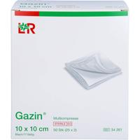 Gazin Mullkomp.10x10 cm Steril 8Fach null