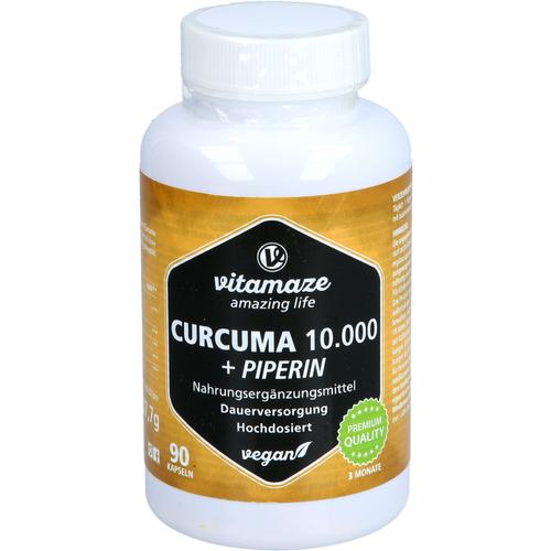 Curcuma 10000 + Piperin Hochdosiert Vegan 90 St Vitamaze bei onfy.de kaufen 19461554