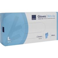 Abena Nitril Handschuh Classic Puderfrei Blau L null