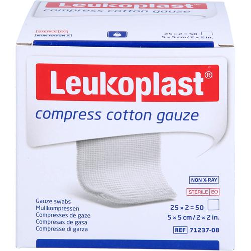 Leukoplast Compress Cotton Gauze Ste 5x5 12F 25x2 St BSN medical bei onfy.de kaufen 17207946