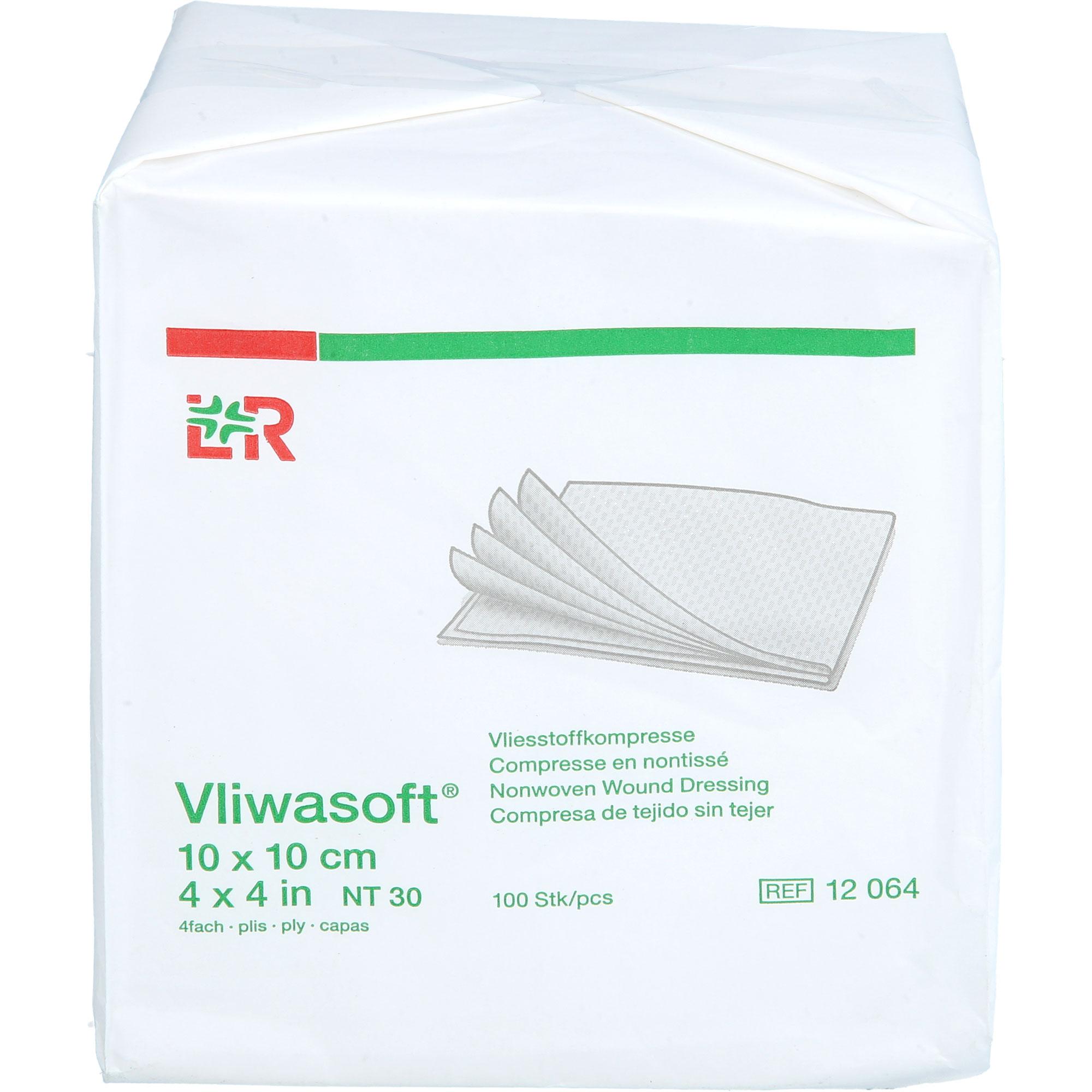 Vliwasoft Vlieskompressen Unsteril 10x10 cm 4L.