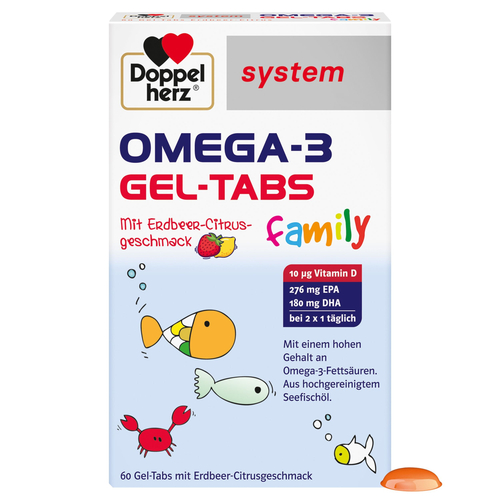 Doppelherz Omega-3 Gel-Tabs Family Erdb.-Ci System 60 St Queisser Pharma bei onfy.de kaufen 18004412