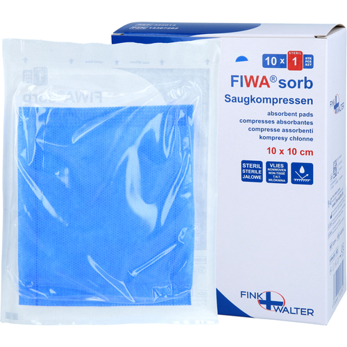 Saugkompressen Verbandkomp Steril 10x10cm Fiwasorb 10 St Fink & Walter bei onfy.de kaufen 14367282