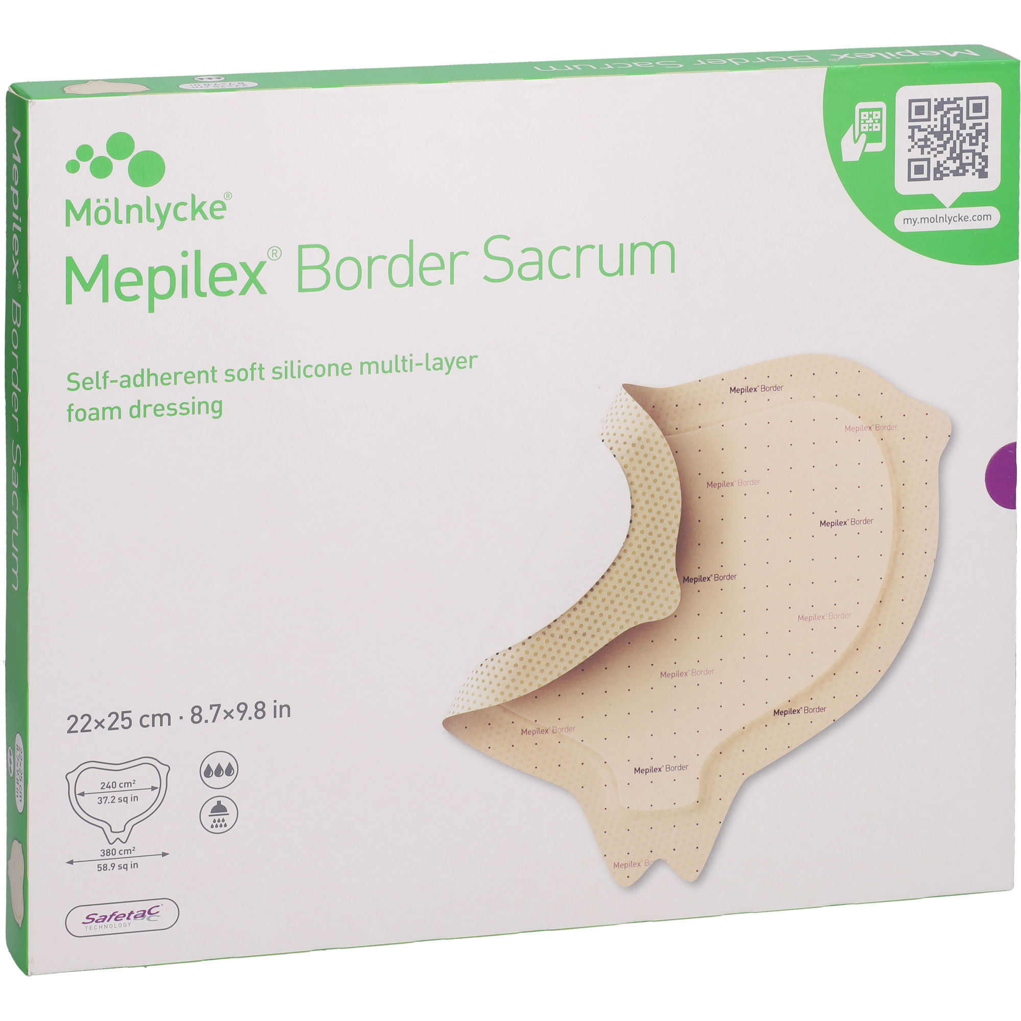 Mepilex Border Sacrum Schaumverb.22x25 cm Steril 5 St ToValCare bei onfy.de kaufen 20609074