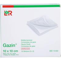 Gazin Mullkomp.10x10 cm Steril 8Fach null