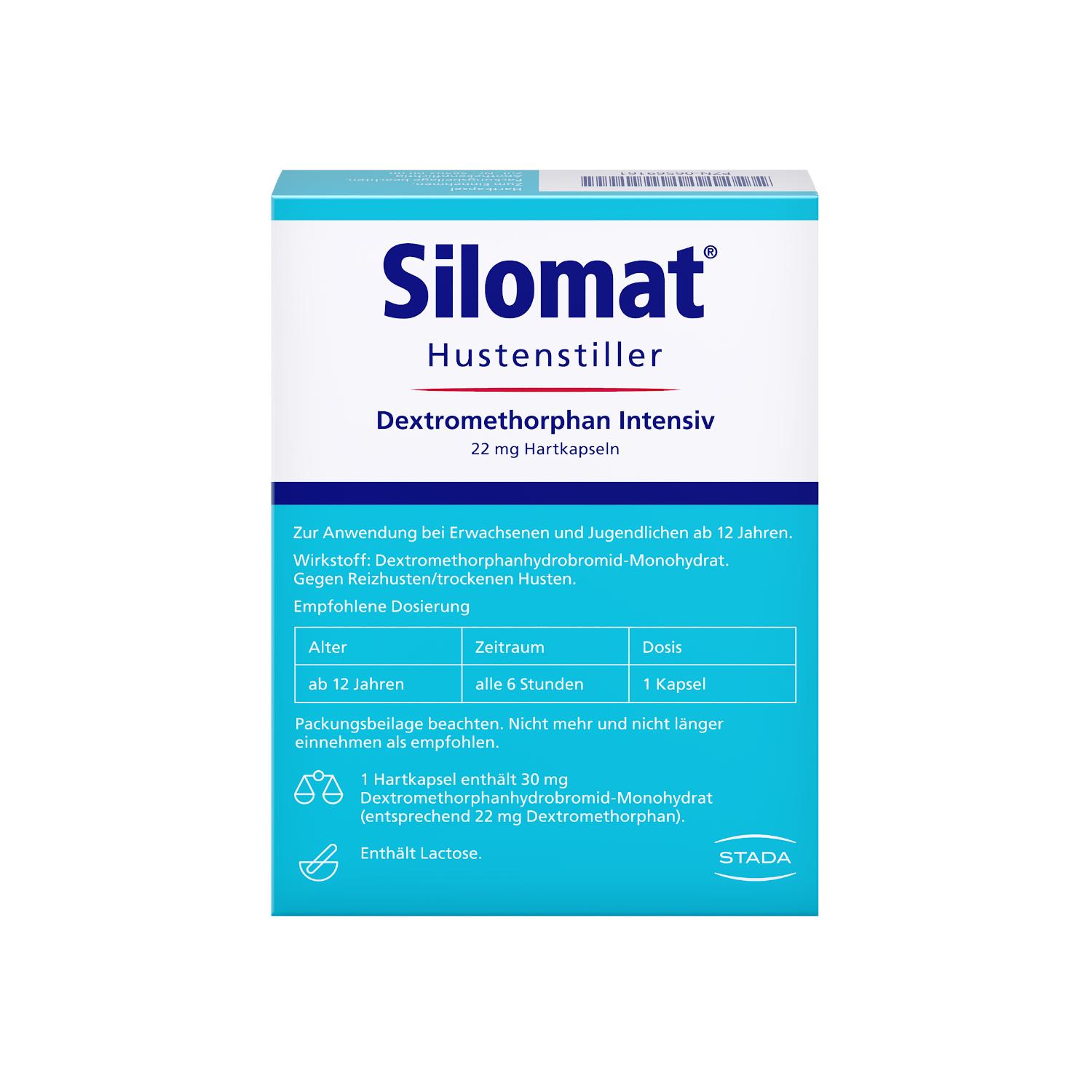 Silomat Hustenstiller Dextromethorphan Intensiv 12 St STADA Consumer Health Deutschland bei onfy.de kaufen 18661423