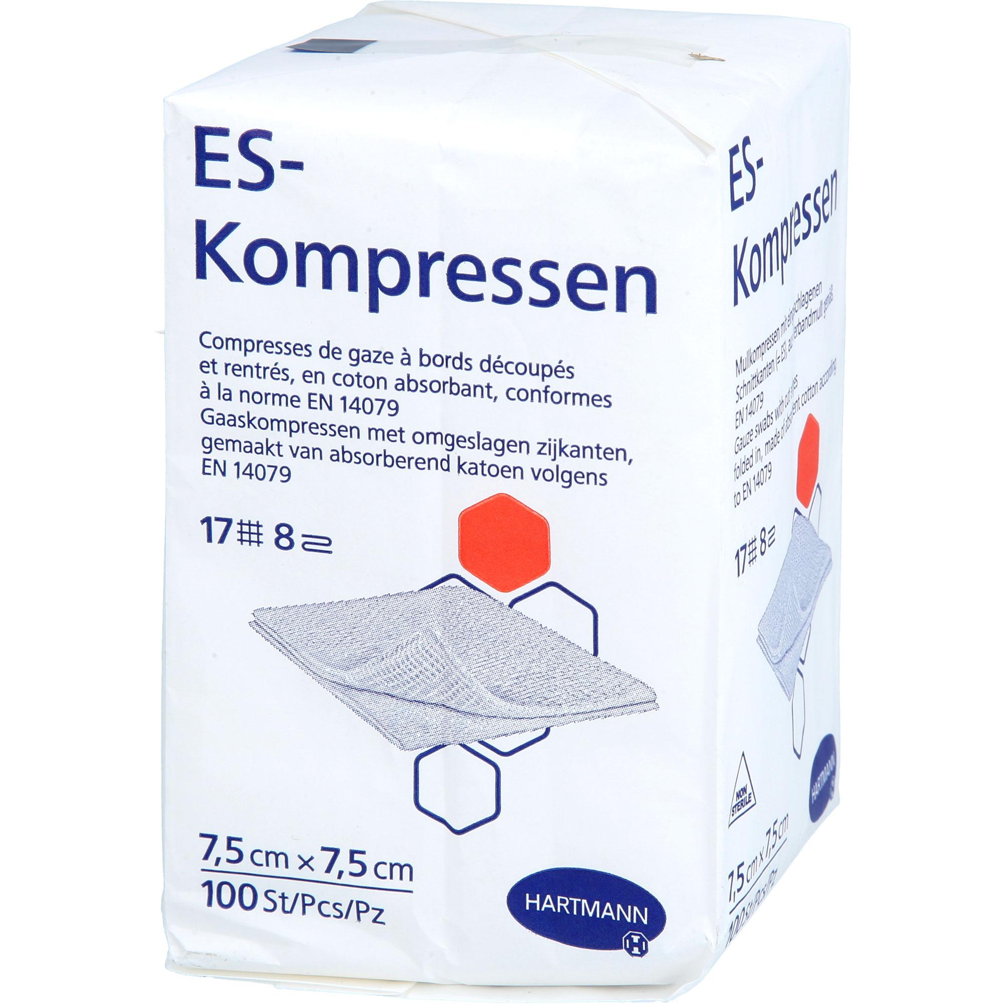 Es-Kompressen Unsteril 7.5x7.5 cm 8Fach 100 St Medi-Spezial bei onfy.de kaufen 19769795